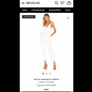 White Jumpsuit from Revolve